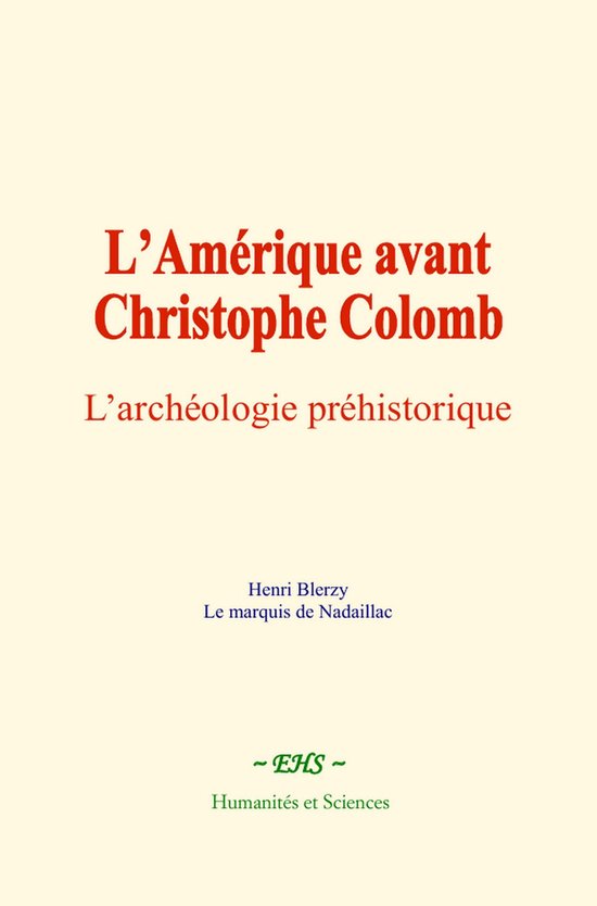 L’Amérique avant Christophe Colomb - cover