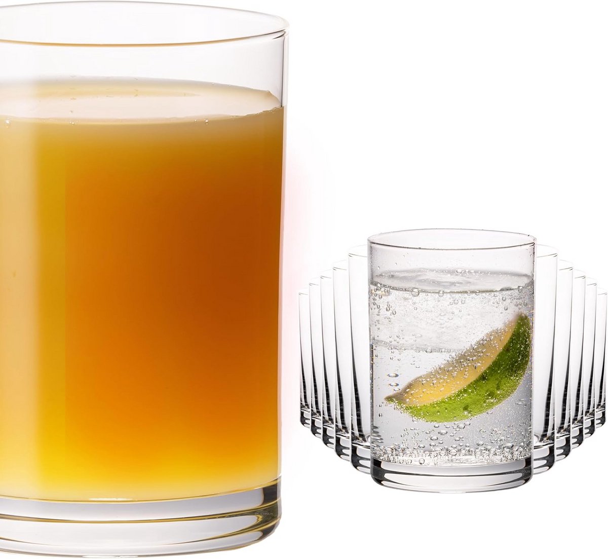 Set van 12 Dunne Drinkglazen 100ml - Kleine Water- en Sappenglazen Vaatwasmachinebestendig