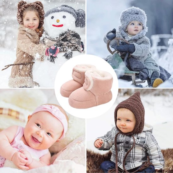 Fleece booties voor pasgeborenen - winter warme antislip schoenen voor 0-18 maanden — afbeelding 2