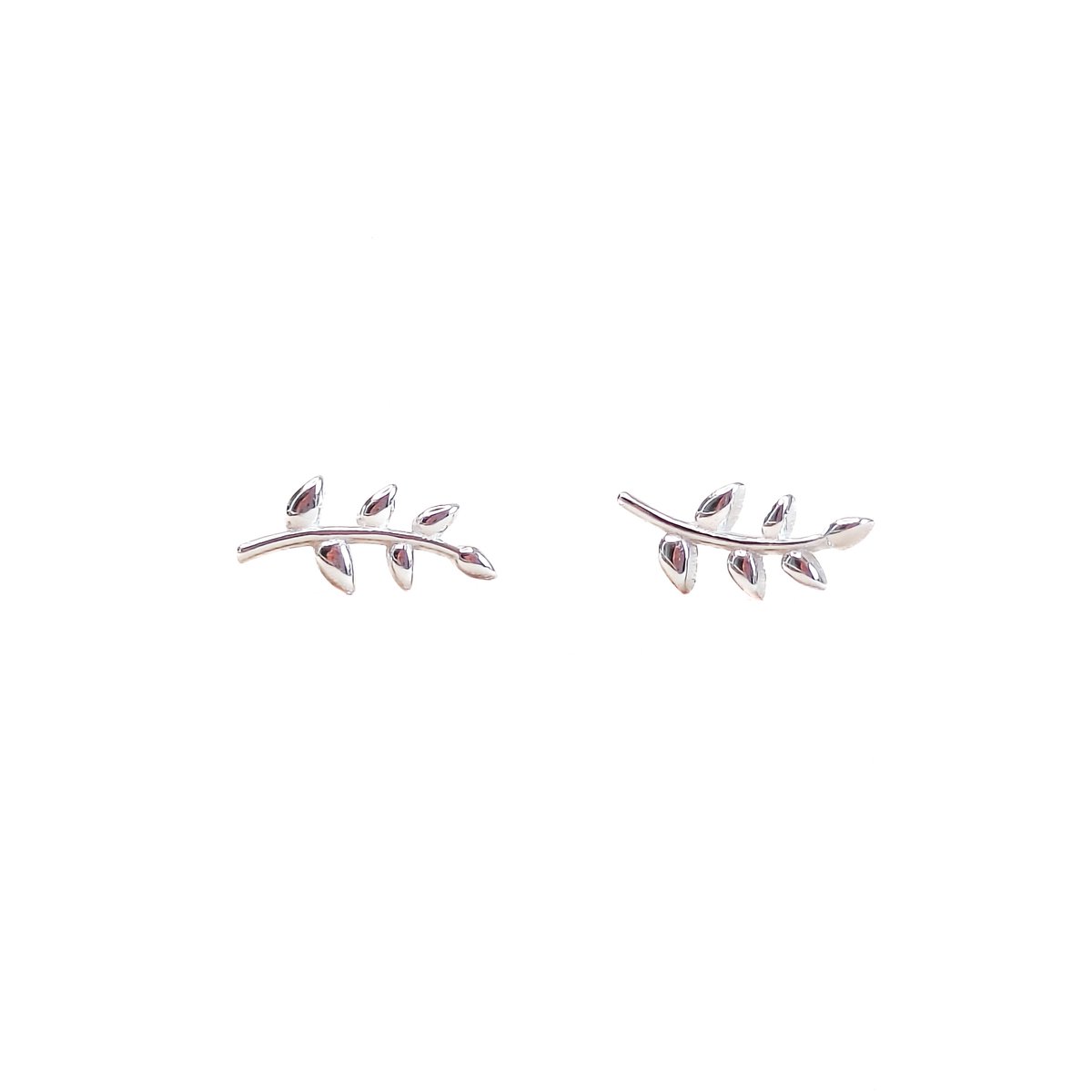 Ava & Imber Leaf Studs | 925 Sterling Zilver | 925 Sterling Zilveren Oorbellen | Zilveren Oorstekers Blad
