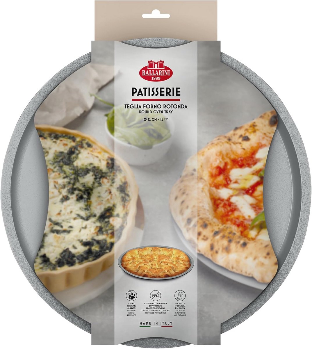 Ronde Bakvorm 32 cm - Perfect voor Pizza en Flammkuchen