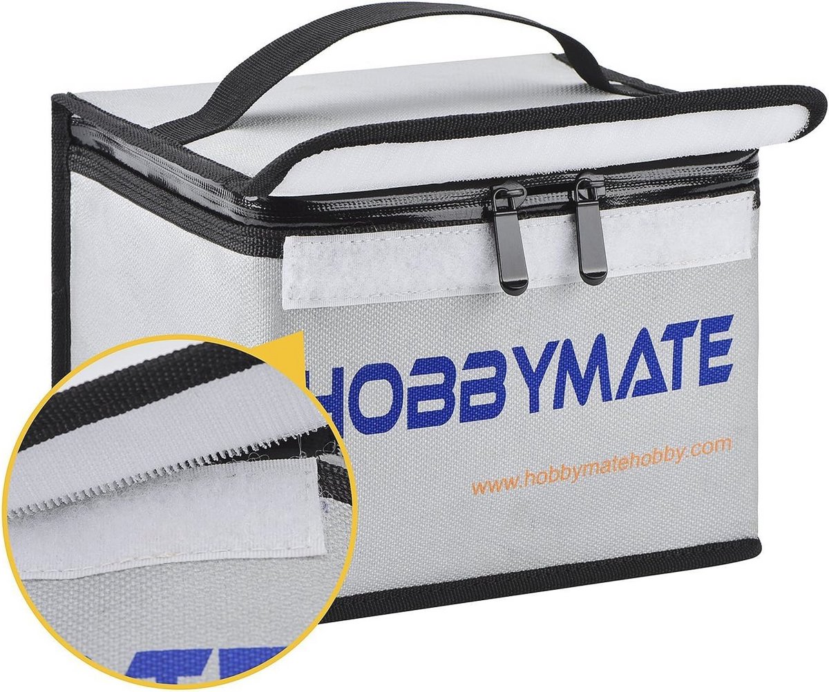 Veilige Lipo Batterij Tas - Brandvertragende Pouch voor Opladen en Opslag