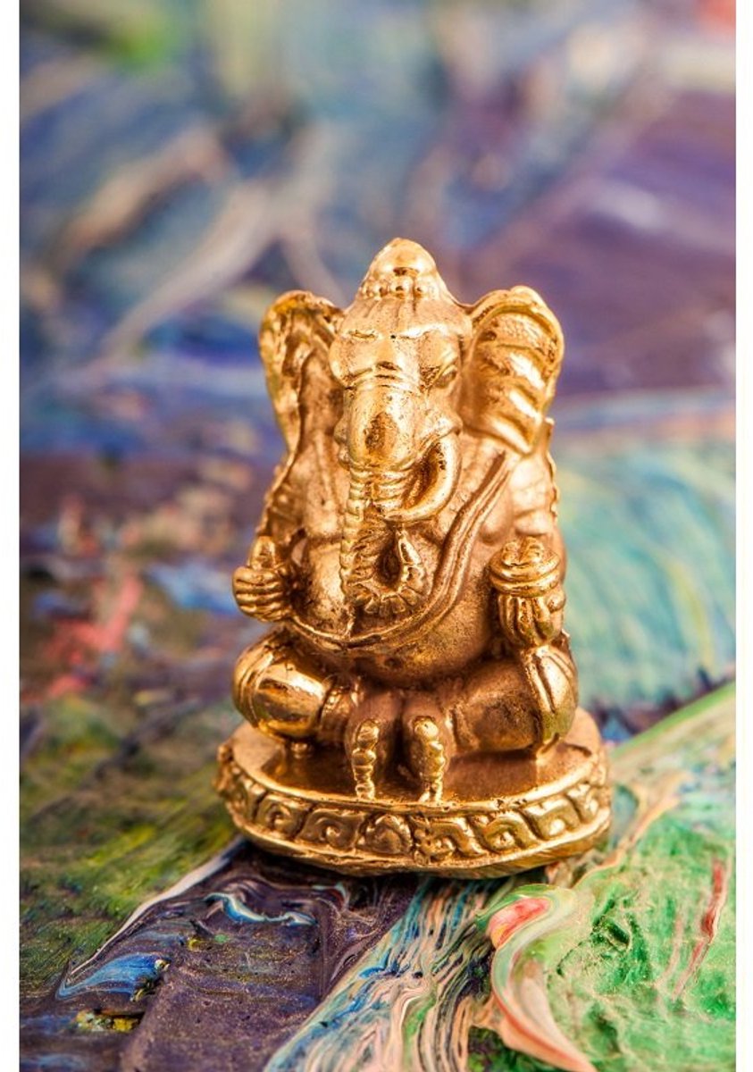 Miniatuur ganesha messing