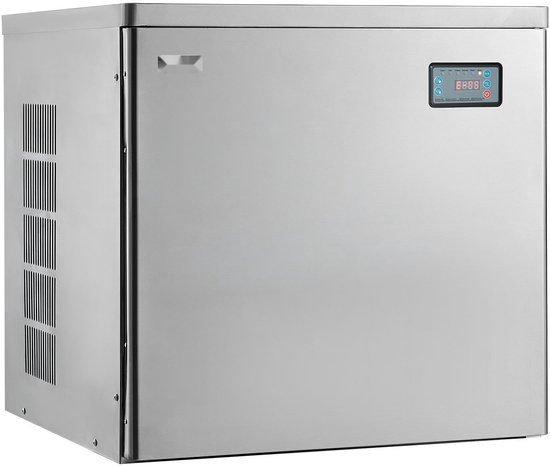 IJsblokjesmachine - Commerciële IJsmachine - 204 kg/dag - RVS - Slim Display - Zelfreinigend - Dikte Instelbaar - Alleen Hoofdeenheid van Merkloos — afbeelding 4