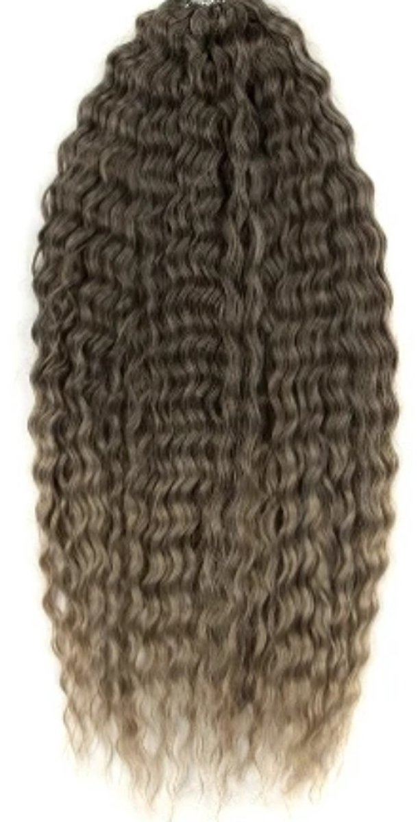 Frazimashop Waterwave Haarverlenging voor Vlechten & Crochet – 22 Inch – 300g – 3 Stuks – Klitvrij – Kleur T4/22 – Synthetisch Hittebestendig Krullend Haar