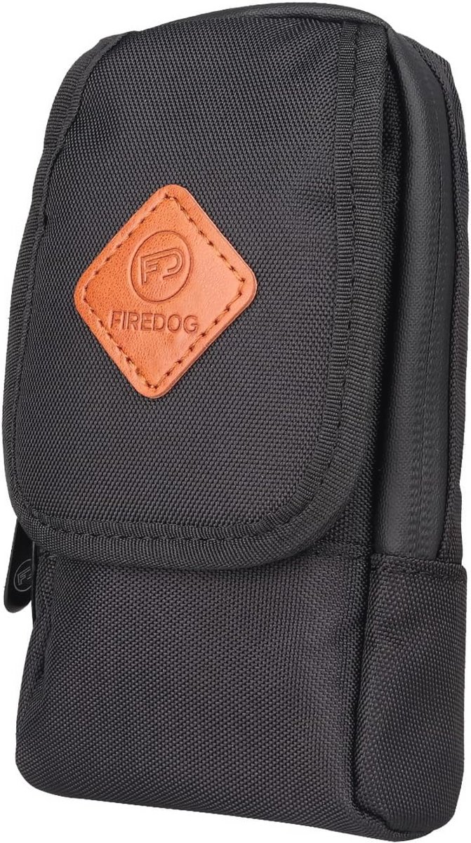 Geurbestendige crossbody tas voor honden, mini stash tas voor reizen en opslag (zwart)