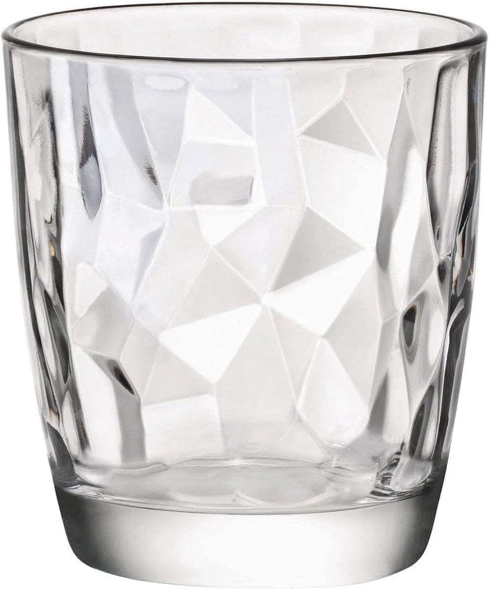 Diamant Waterglas Set van 6 - 305 ml Transparant Drinkglas voor elke gelegenheid
