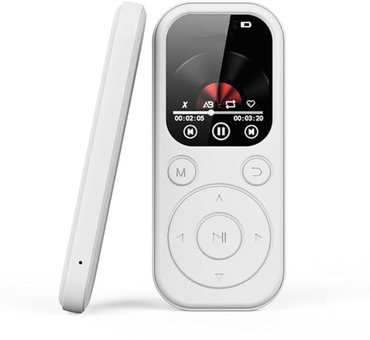 Draagbare MP3 Speler met Bluetooth 5.4 en Hifi Geluid, 2.01 inch Scherm, 128GB Uitbreidbare Opslag voor Muziek, Sport en Reizen