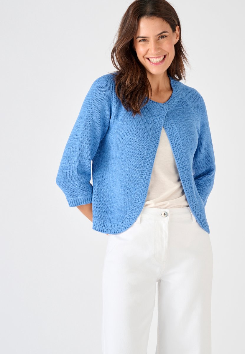 Damart - Bolerovest tricot lint - Dames - Blauw - XL