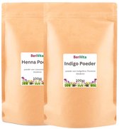 Henna en Indigo Poeder Set 2x100gr - Voordeelset