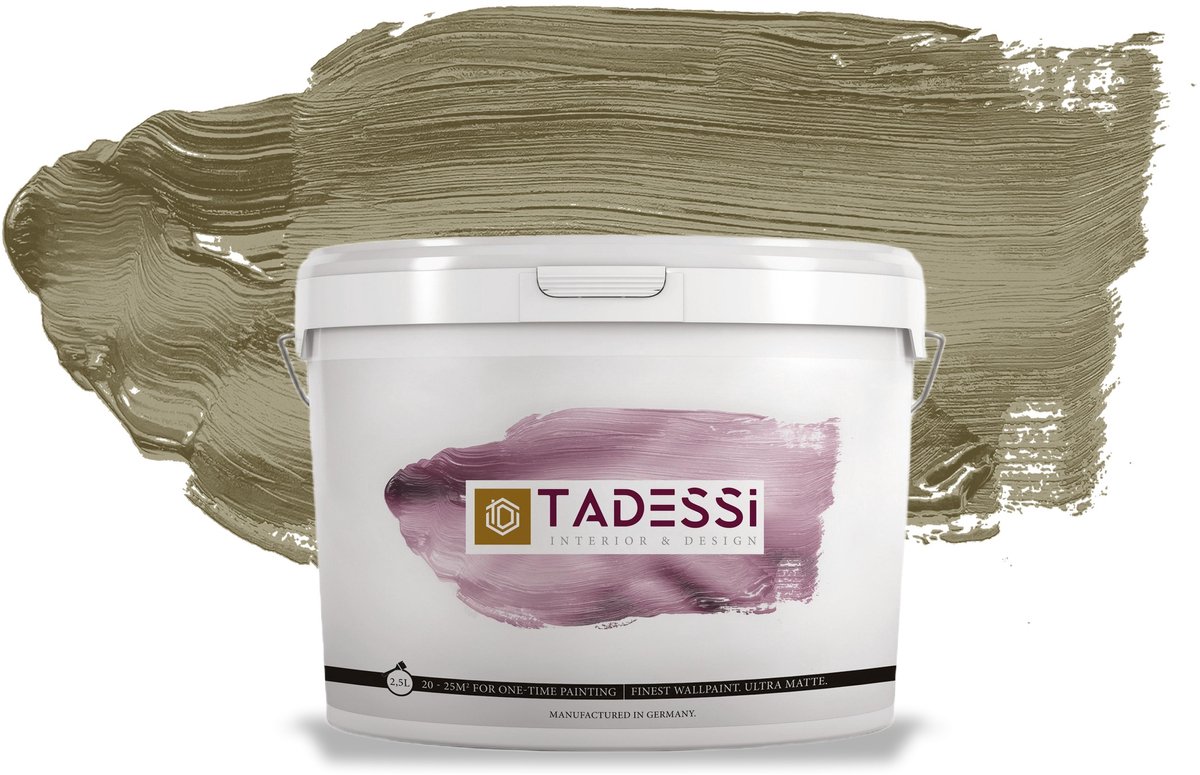 Tadessi Color Vista Muurverf - Dispersie - Khaki Mat - 5 L
