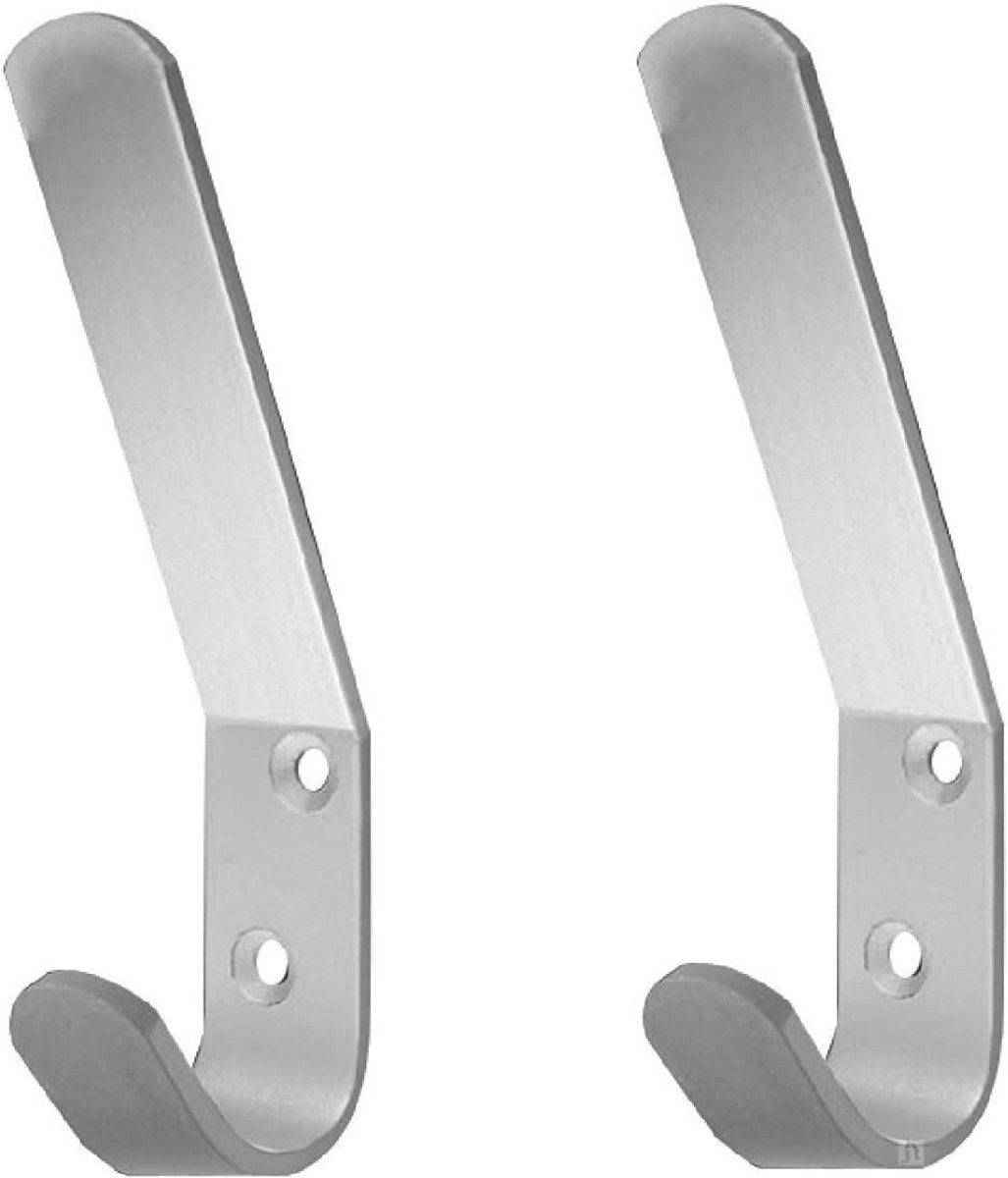Dubbele Hoeden- en Jashaken - 10 Stuks Aluminium Kledinghangers