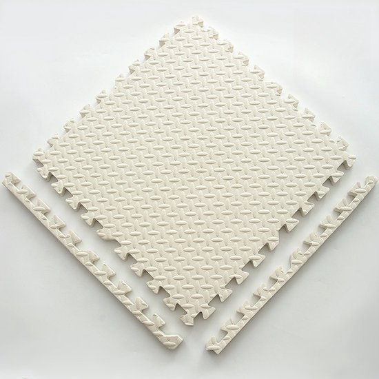 Zachte EVA-speelmat voor babyschuim Vloerpuzzels Puzzelbord Draagbaar opvouwbaar in elkaar grijpende vloeren Tegels, 2 diktes, gratis snijden (kleur: A, maat: 60x60x1cm-6st