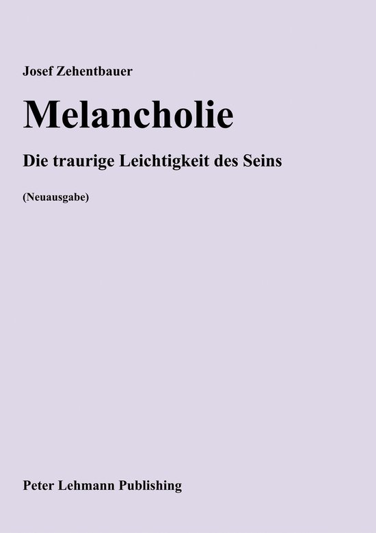 Melancholie - cover