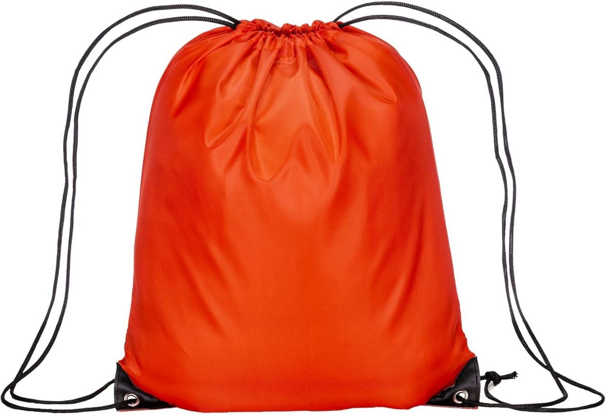 Rugzak voor Sport, Gymnastiek & Zwemmen - Waterdichte Trekkoord Sporttas voor Kinderen en Volwassenen, 38x42cm - Rood