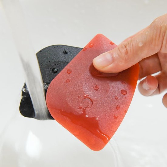 Flintronic Schraper, 2 raamschrapers met 30 reservemesjes, glaskeramische plaatschraper voor het verwijderen van lijm, verf, stickers voor raamdeuren (blauw/oranje Flintronic Schraper, 2 raamschrapers met 30 reservemesjes, glaskeramische plaatschraper voor het verwijderen van lijm, verf, stickers voor raamdeuren (blauw/oranje