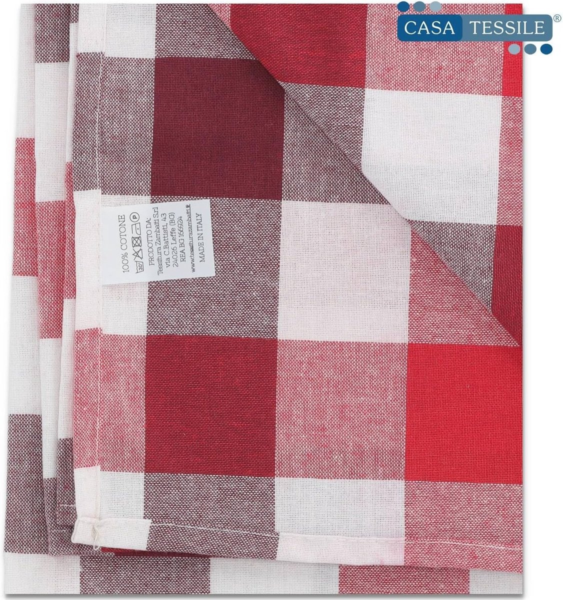 Tafelkleed van katoen jacquard grijs 140 x 320 cm