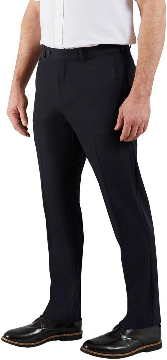 Klassieke Stretch Herenbroek met Slim Fit en Tailleband