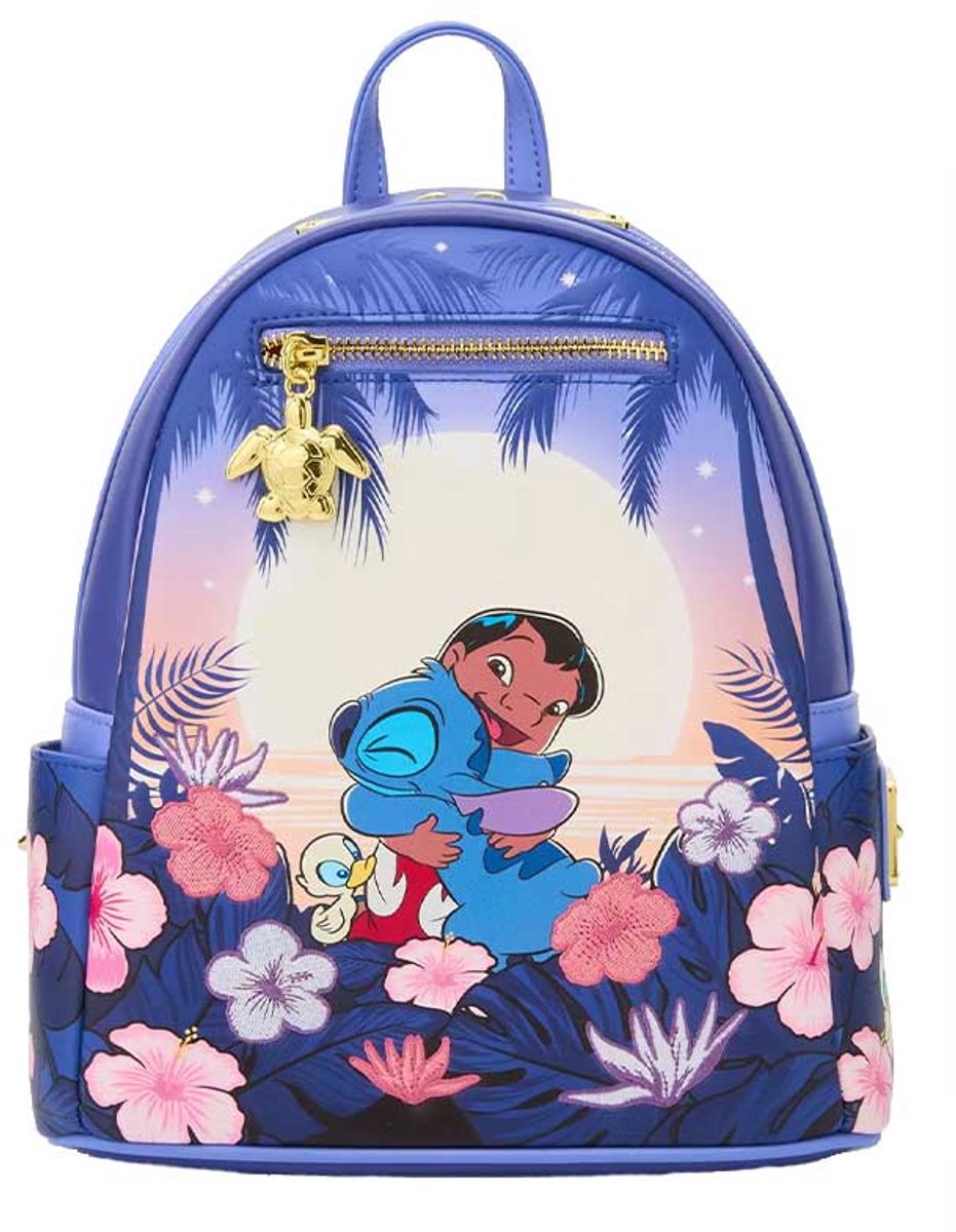 Disney Loungefly Backpack Lilo & Stitch Floral Sunset Exclusive