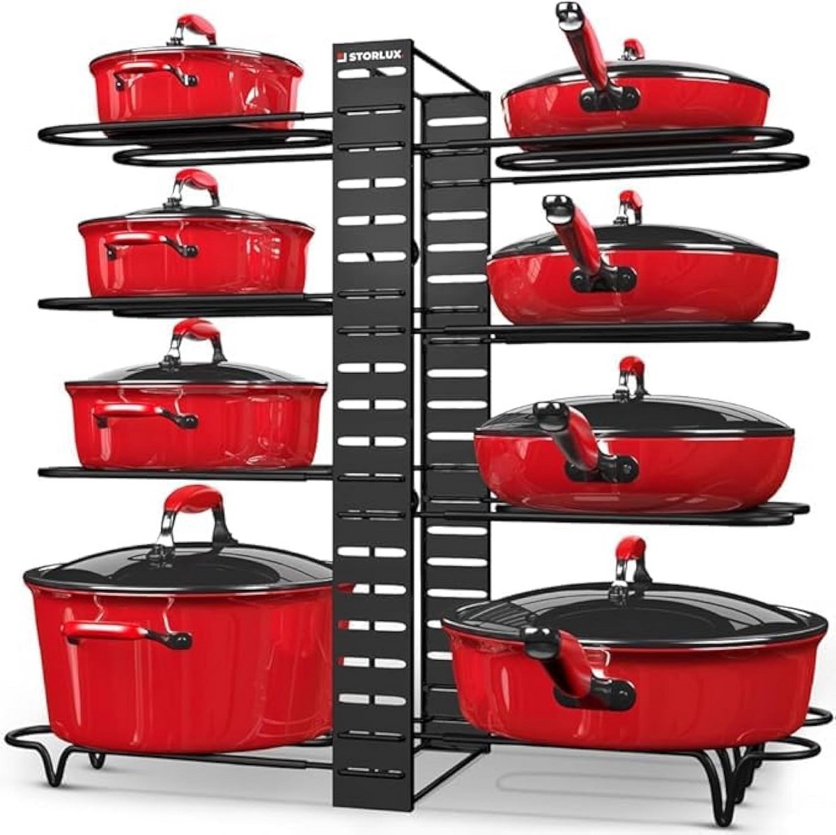 Pot en Pan Organizer - Verstelbare Antislip Lagen voor Keuken
