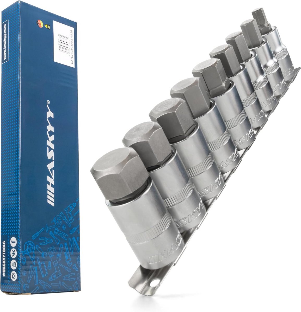 Inbusdoppen 1/2 inch Zeskant Set voor Professioneel Gebruik