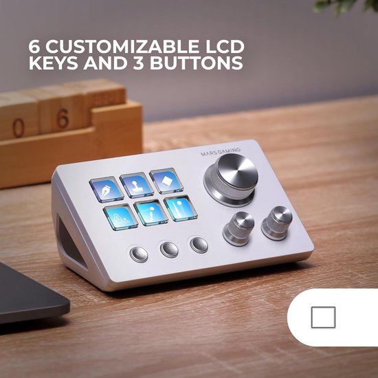 Compacte Stream Deck met 6 LCD Knoppen, 3 Draaiwielen en Software - Voor Gaming, Streaming en Design van Elgato — afbeelding 3