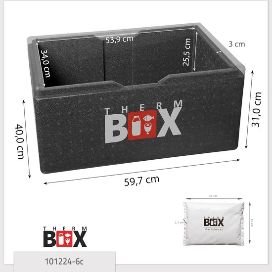 Professionele Piepschuim Koelbox en Warmhoudbox Diverse Groottes van Merkloos — afbeelding 4