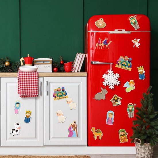 Raamstickers kerstman 30 cm Goedkope Feestwinkel