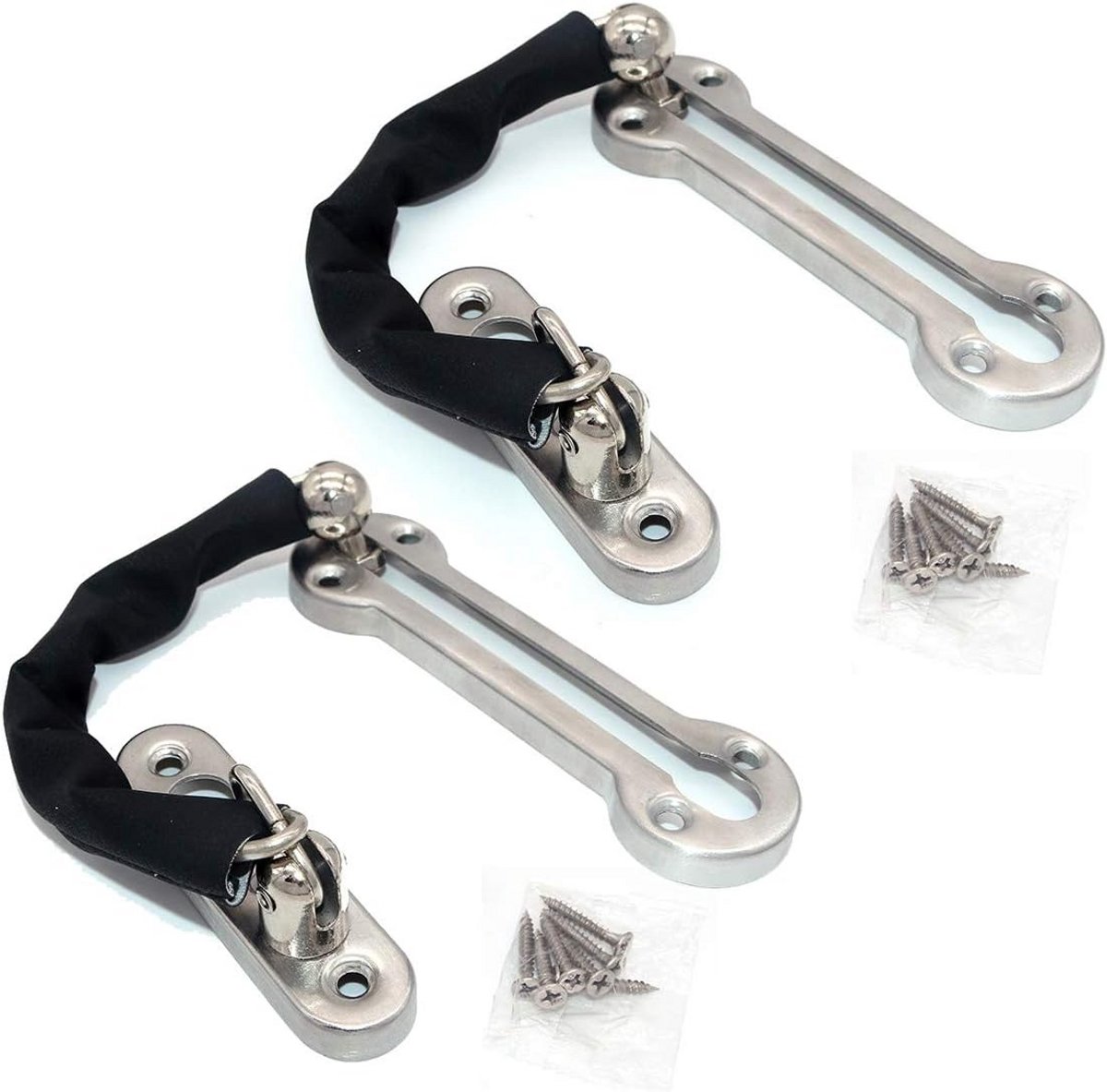 Deurbeslag RVS Ketting Slot - Secundaire Deurbeveiliging Binnen & Buiten