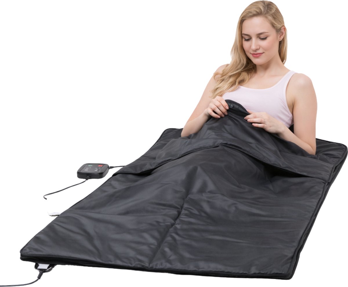 Infrarood Sauna Deken 1-Zone PRO – Mobiele Sauna deken met Gelijke Warmteverdeling – Inclusief Draagtas & Handleiding