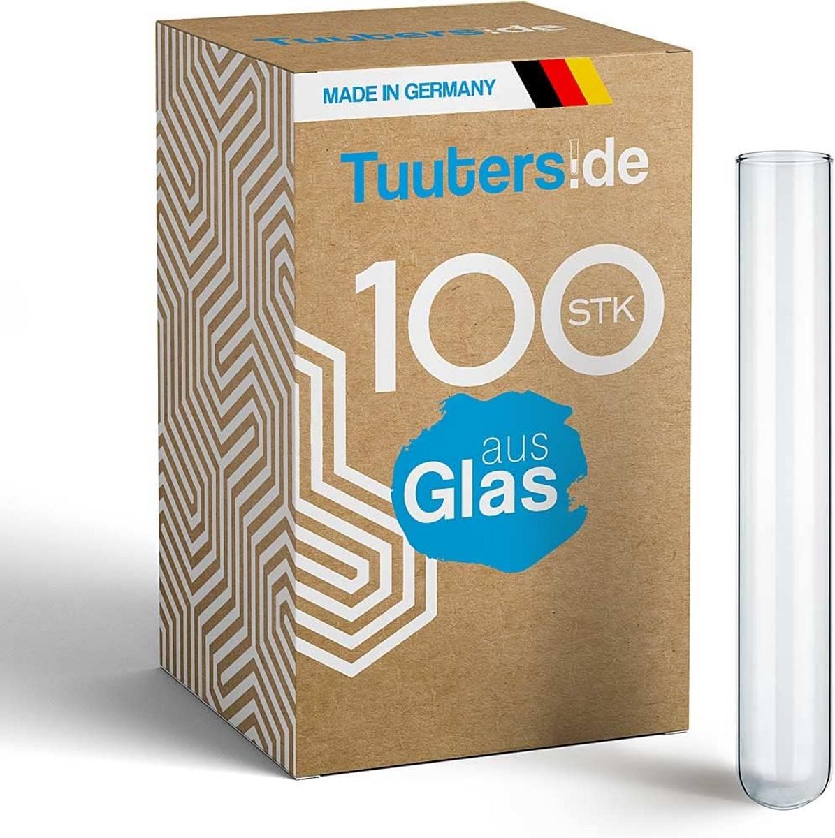 Reageerbuisjes van Glas 100 Stuks met Ronde Bodem Laboratoriumbenodigdheden