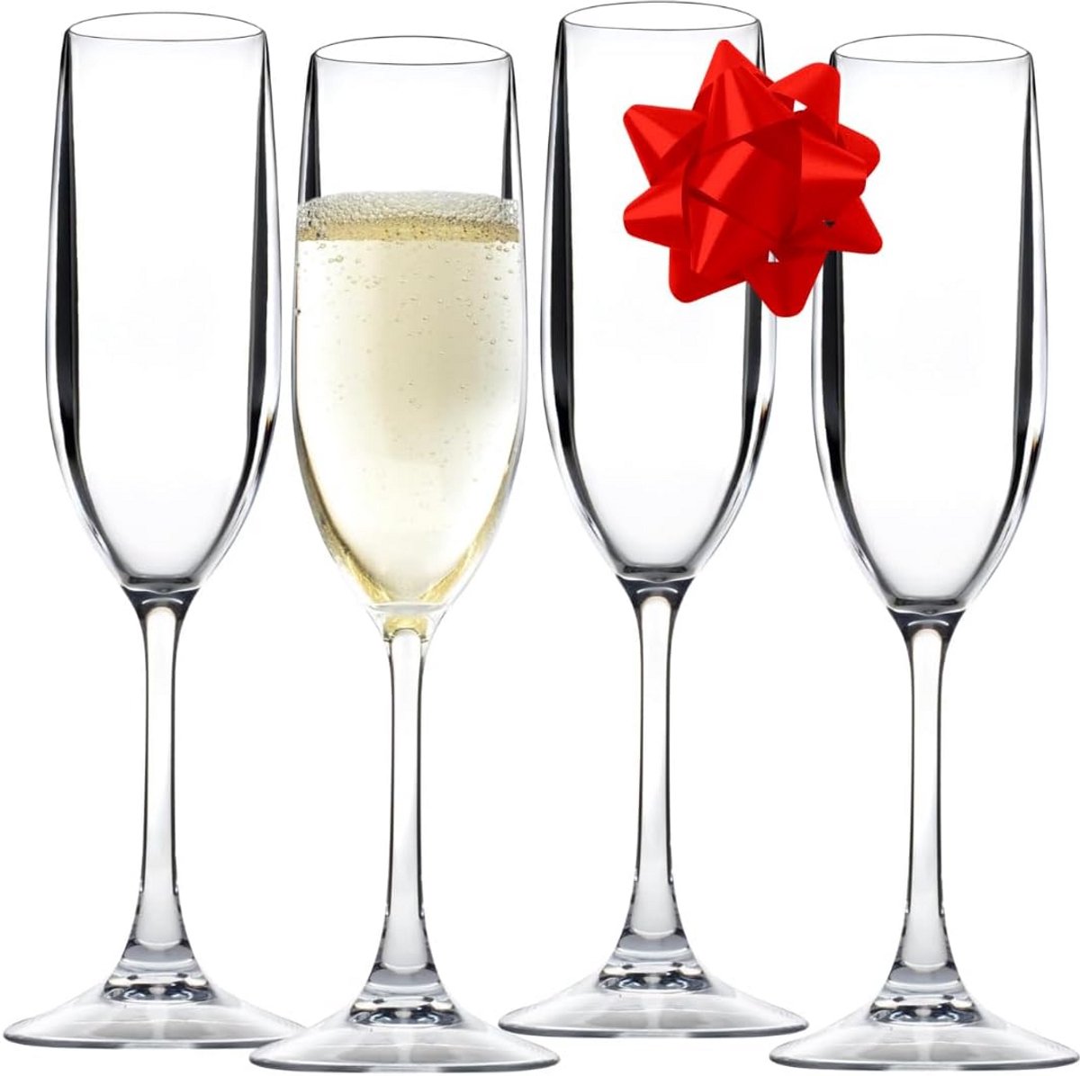 Set van 4 Tritan Drinkglazen voor Champagne - Onbreekbaar en Herbruikbaar