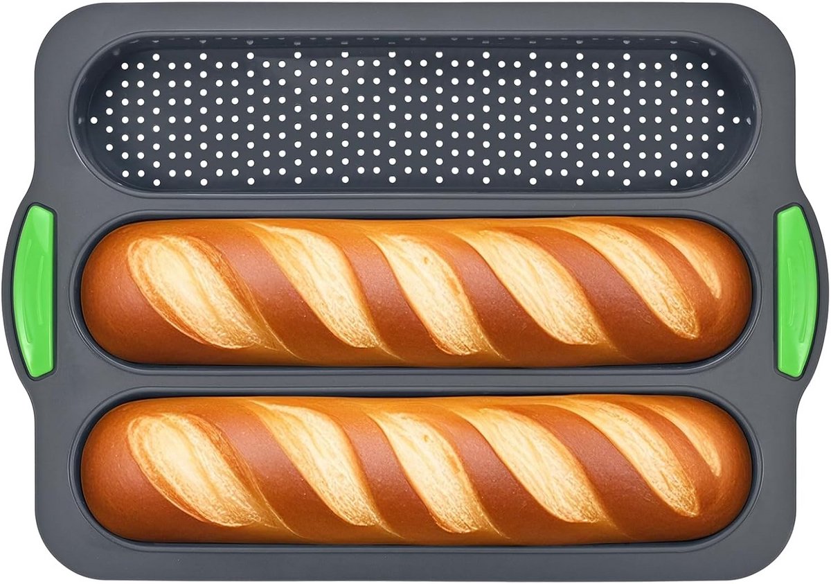 Flexibele Siliconen Bakvorm voor Bars, Broodjes en Hotdogs