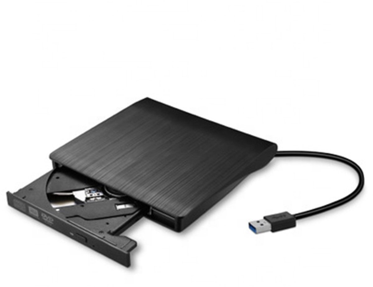 Assortix External CD/DVD-RW Drive USB 3.0 – Portable CD/DVD Speler & Brander - Plug & Play - Geschikt Voor Windows, Linux & Mac