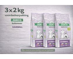 Jarco Premium Cat Vers Hairball - 3x 2kg Voordeelverpakking