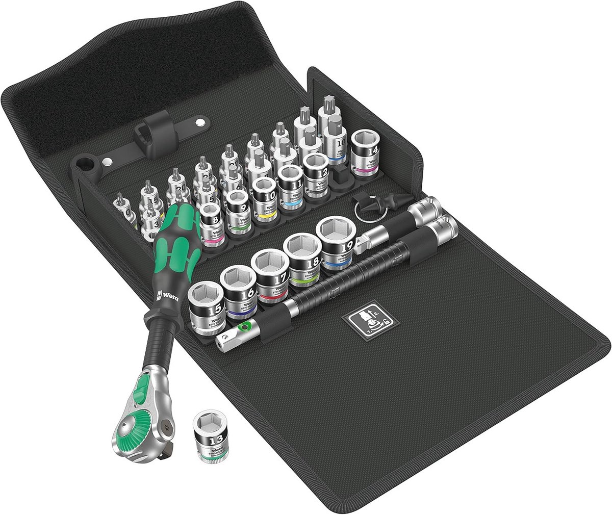 Ratelset 3/8 inch Aandrijving 35 Delig - Compleet Professioneel Bits & Doppen Gereedschap