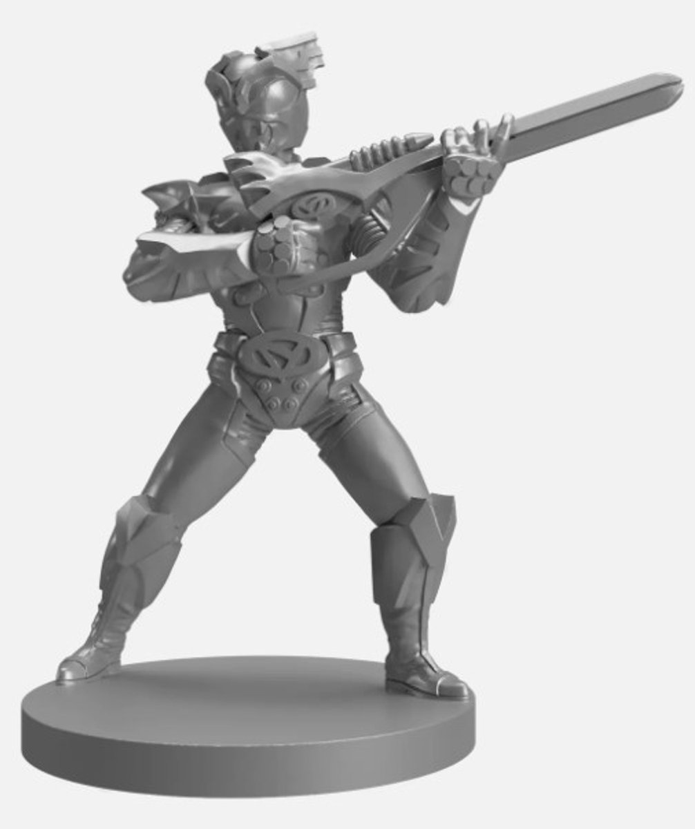 Power Rangers Heroes of the Grid Silver Samurai - Bordspel Uitbreiding