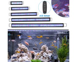 RGB LED lamp voor aquarium 18W met houder en timer