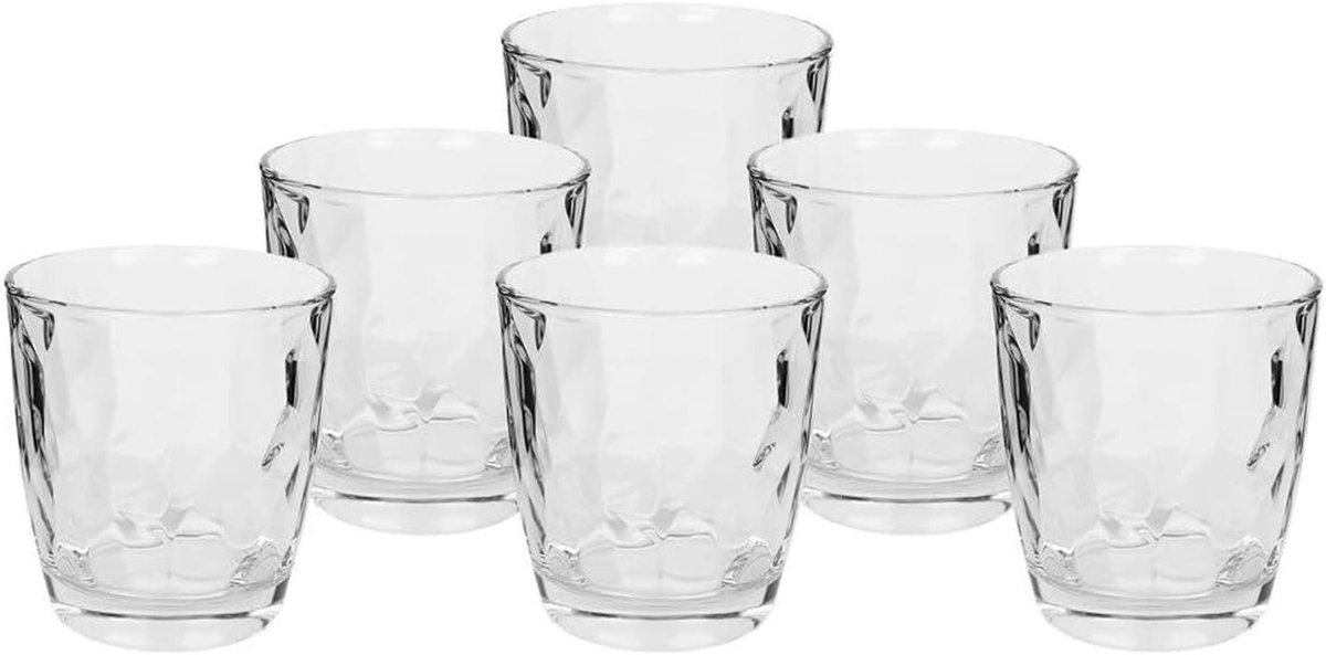 Waterglazen Set van 6 Glas 30,5 cl Elegant Functioneel Design Vatwasmachinebestendig