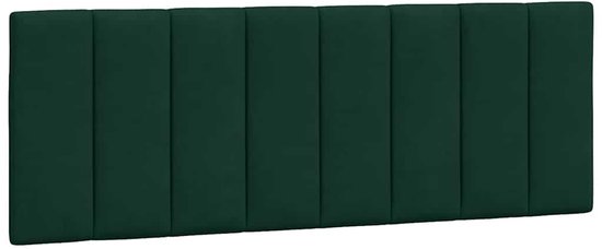 vidaXL - Hoofdbordkussen - "Hanko" - 140 - cm - fluweel - donkergroen