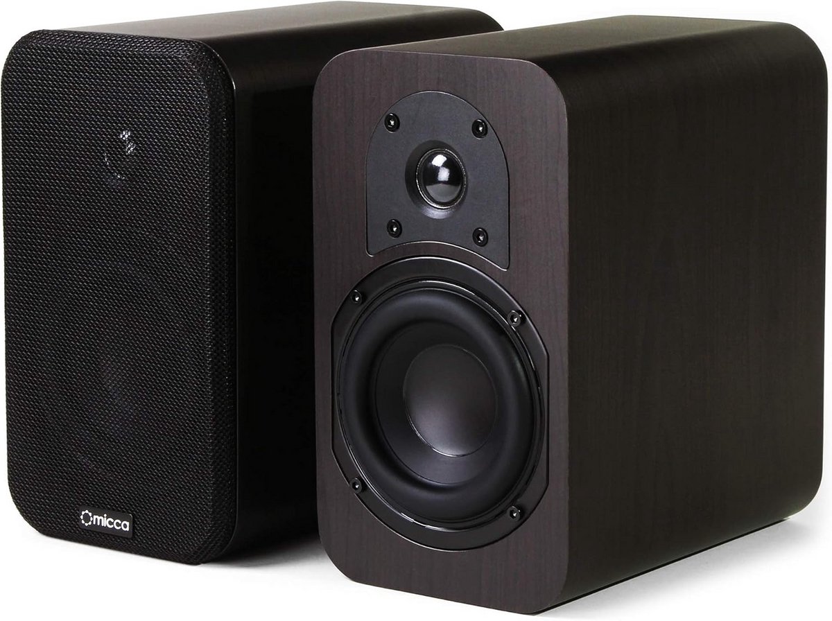 Hifi Boekenplank Luidsprekers met Bluetooth en USB - Actief & Passief Studiosysteem