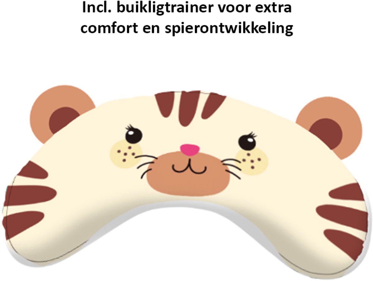 Multifunctioneel Speelkleed Baby + Buikligtrainer - Babygym met AANPASBARE WANDEN - Speelmat met Boog - 4 Speeltjes - Vanaf 0m+ — afbeelding 13