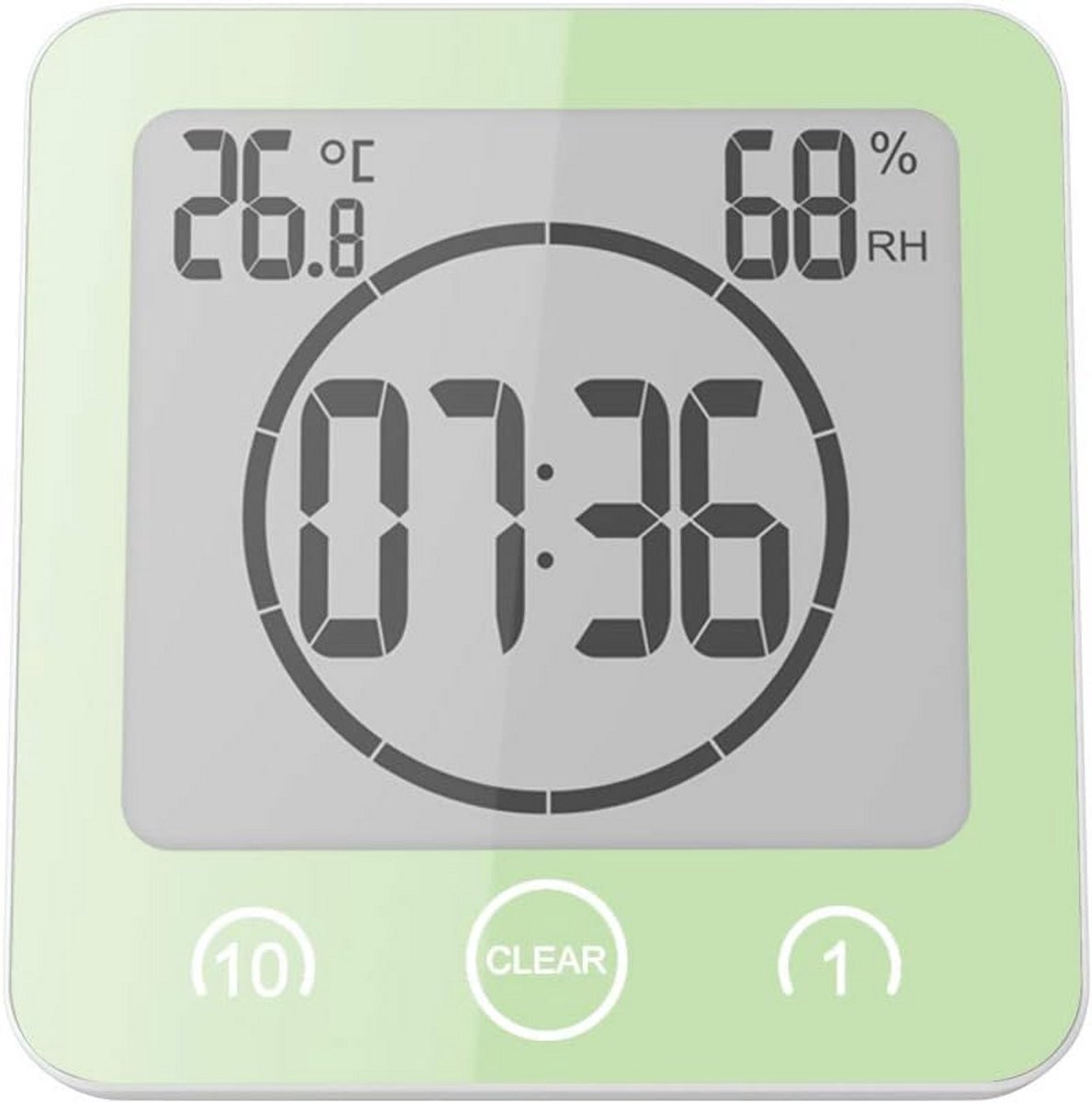 Waterdichte Doucheklok met Timer, Thermometer en Hygrometer - Voor Badkamer en Douche