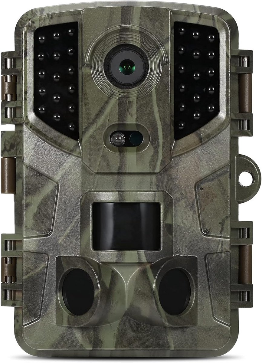 Wildcamera 20MP 1080P Full HD met Bewegingsmelder Nachtzicht IP66 Waterdicht voor Dierenobservatie