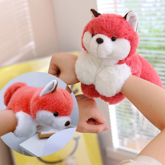 Pluche Vos Klikarmband voor Kinderen - Leuk Cadeautje en Verjaardagspakket — afbeelding 3
