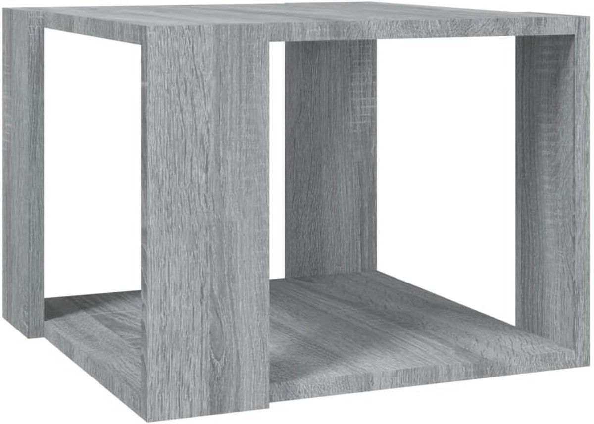 Salontafel 40x40x30 cm met Opbergruimte, Gemaakt van Hout