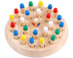 Houten Montessori Geheugenspel – Leerzaam Bordspel Vanaf 4 Jaar | Voor Geheugen, Concentratie & Kleurenherkenning