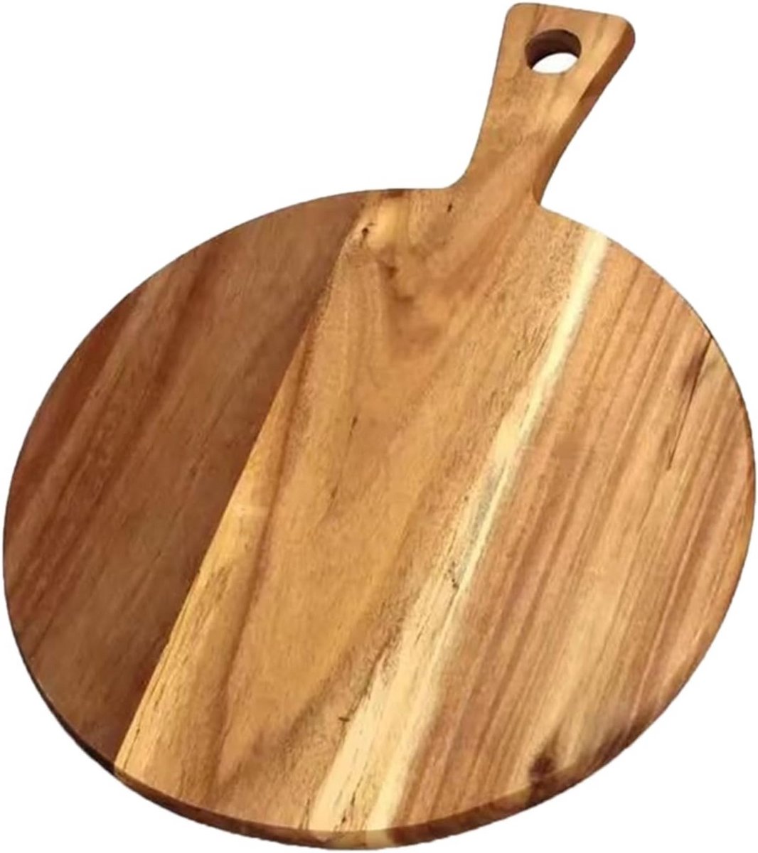 Ronde Houten Serveerplank Acaciahout - Ideaal voor Kaas, Brood en Aperitief