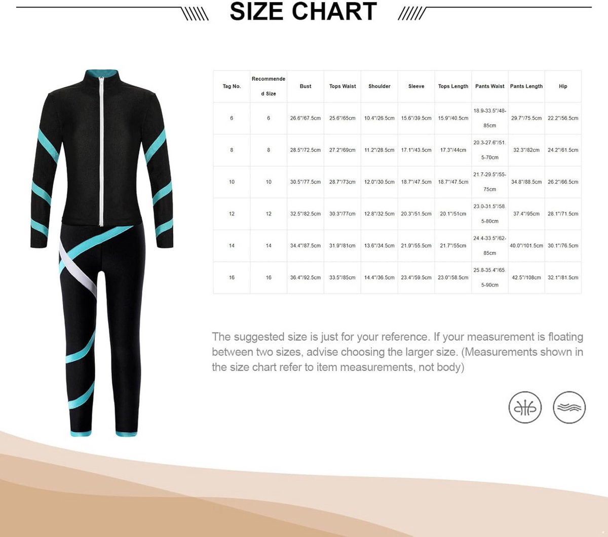 Sportkleding Set Meisjes Lange Mouwen Jas en Legging voor Kunstschaatsen en Gymnastiek Sportkleding Set Meisjes Lange Mouwen Jas en Legging voor Kunstschaatsen en Gymnastiek