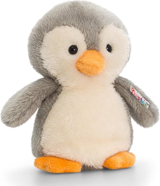 Pluchen Pinguïn Knuffel Dier 14 cm Grijs — afbeelding 2